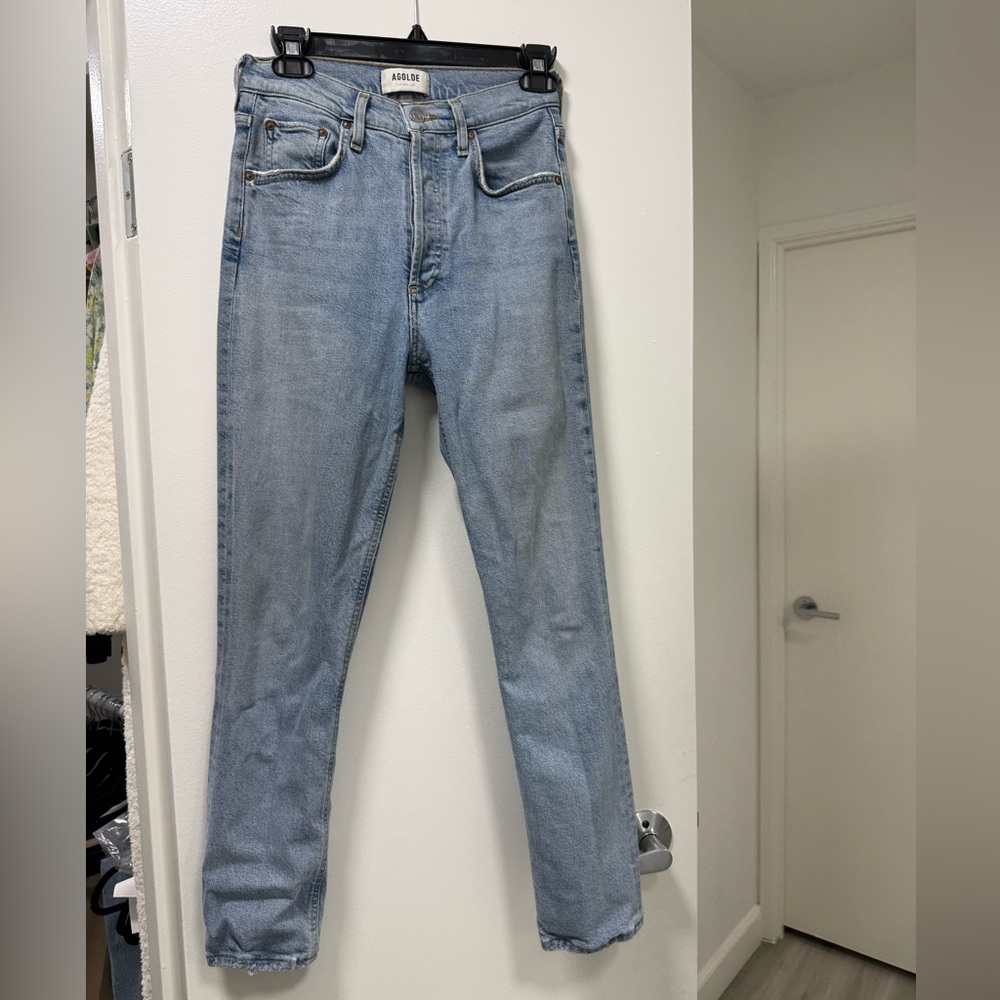 Agolde Sky Blue Denim Jeans